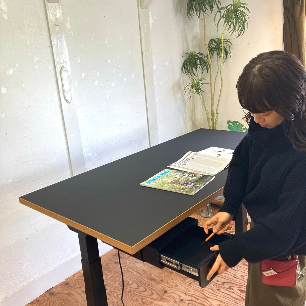 Kanademono 金物家具のかなでもの FlexiSpot E7 リノリウム天板 電動