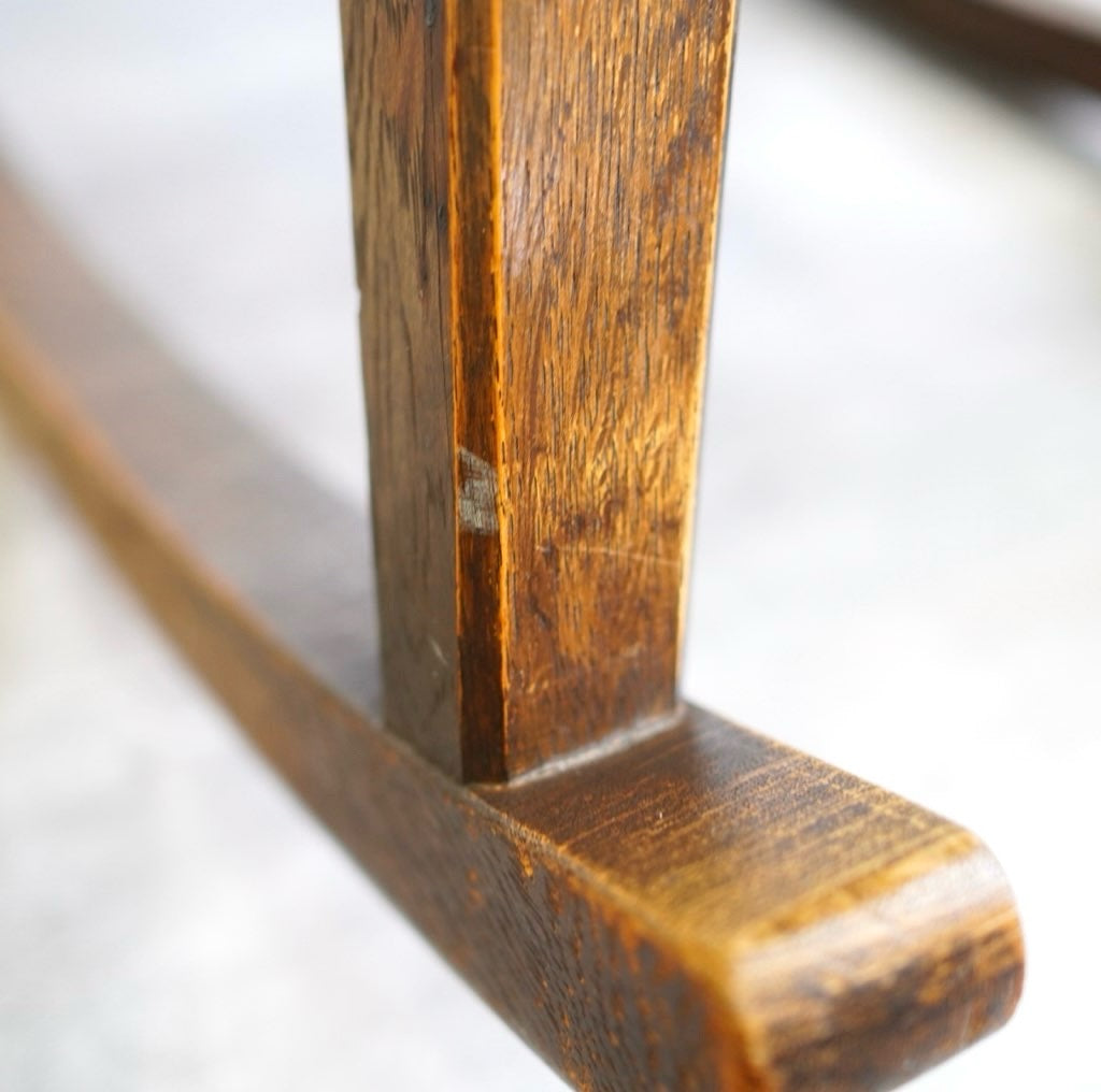 永田良介商店 ラダー型 ロッキングチェア ナラ材 安楽椅子 揺れる椅子 中古