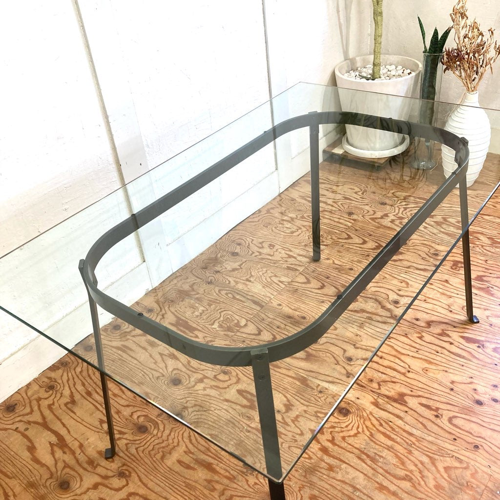 無印良品 / muji ガラス天板 ダイニングテーブル エンツォ・マーリ