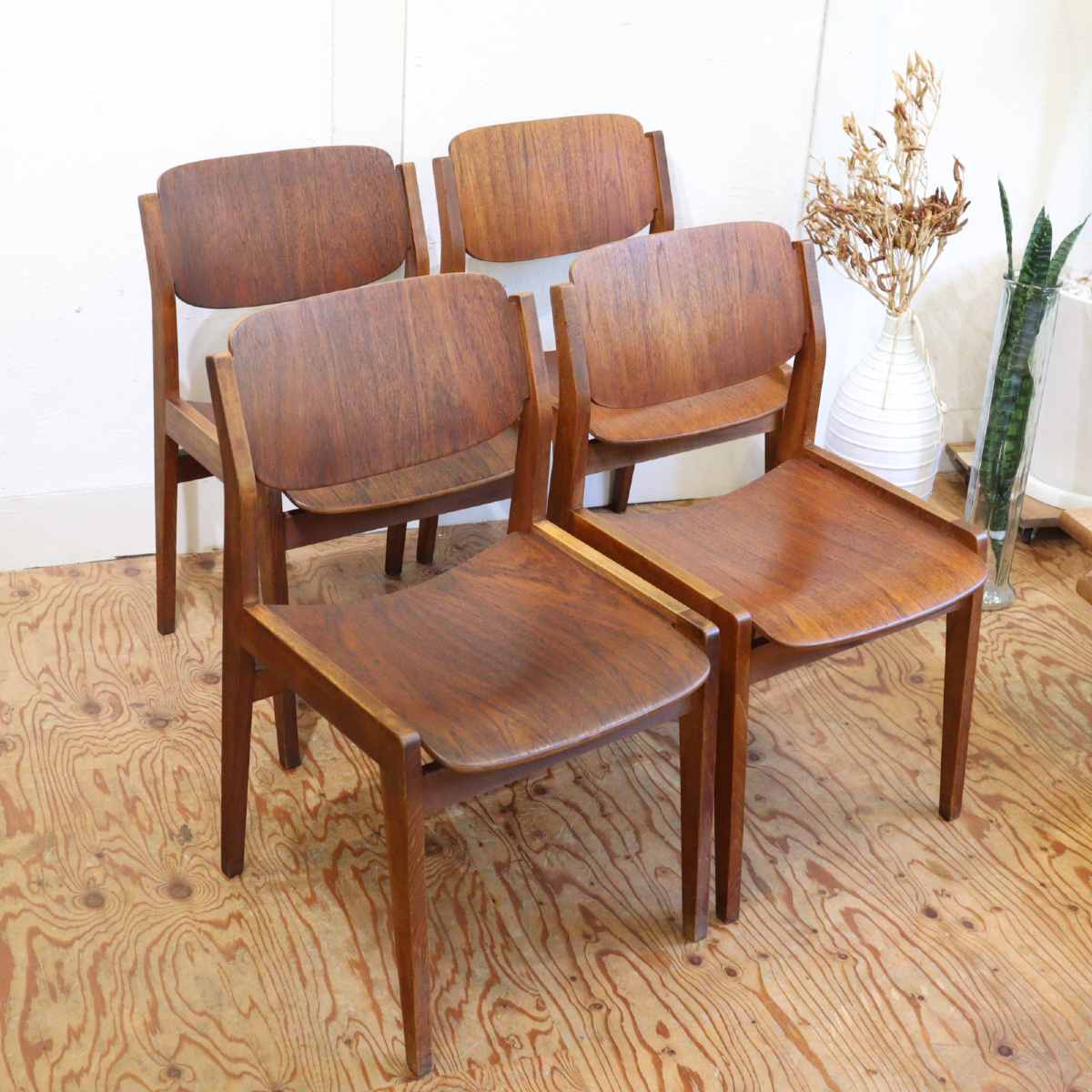 Tendo / 天童木工 ブックチェア【2】水之江忠臣 チーク材 ダイニング