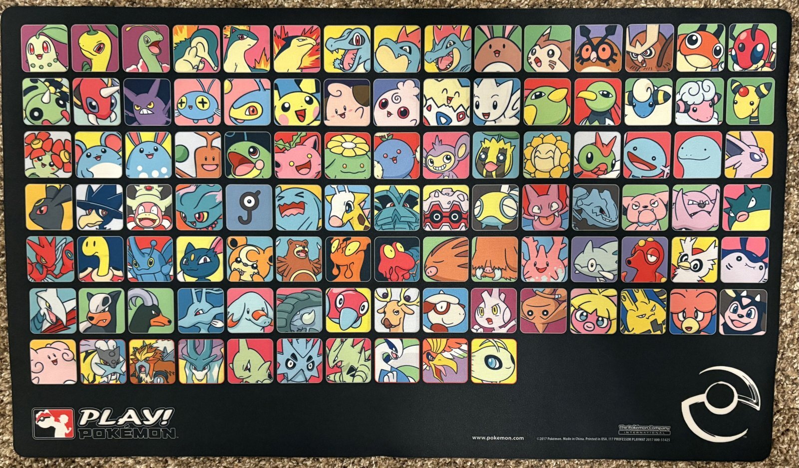 プロフェッサープログラム 第2世代 ジョウト地方 プレイマット - ら