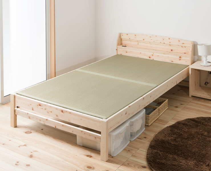 【送料込み】畳とすのこの2way仕様　ひのき無垢　国産畳ベッド　和室 畳とすのこの2way仕様！ひのき無垢の贅沢な国産畳ベッ 畳ベッド｜畳