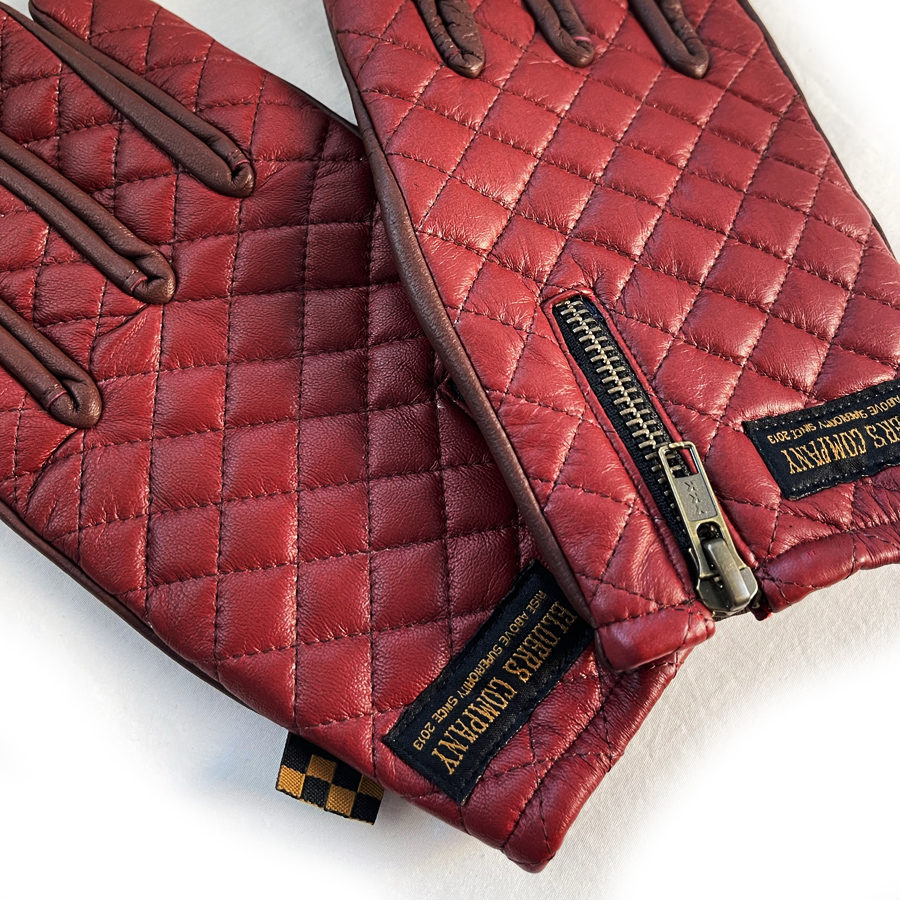 楽天市場】本革 ラムレザー エンジ ステッチ バイクグローブ