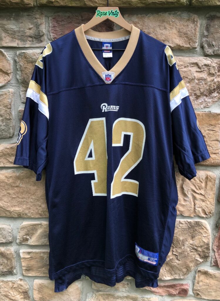 2003 Jason Sehorn St. Louis Rams Reebok NFL Jersey Size XL – Rare VNTG