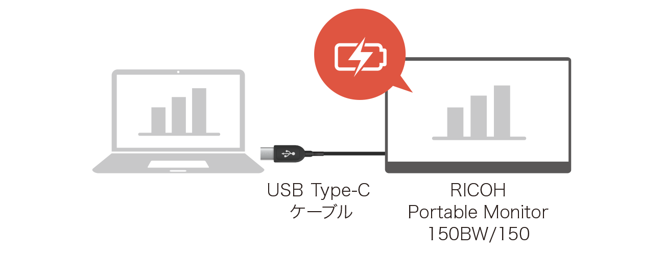 RICOH Portable Monitor 150BW/150（モバイルディスプレイ） / 商品