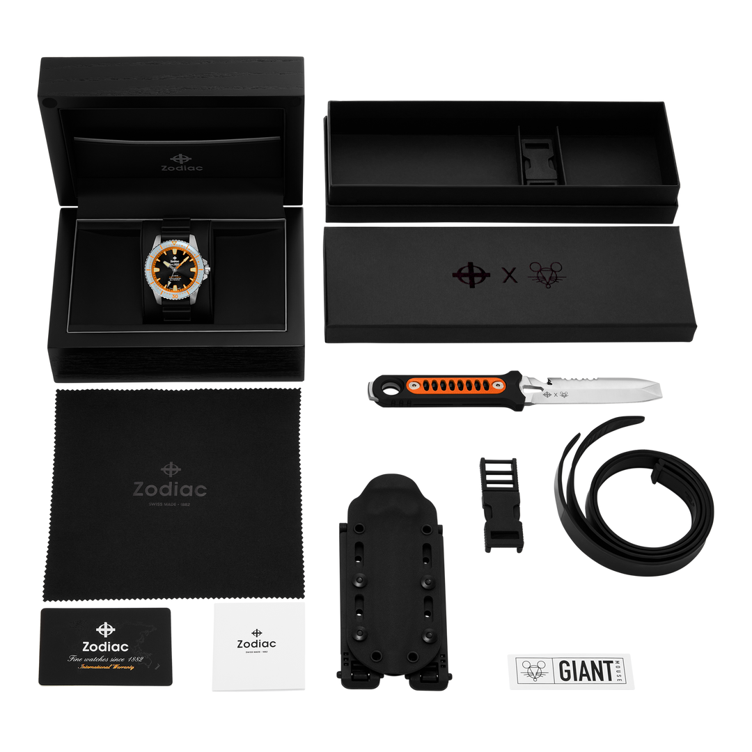 Zodiac Pro-Diver Automatic x Giant Mouse Collab Limited Edition