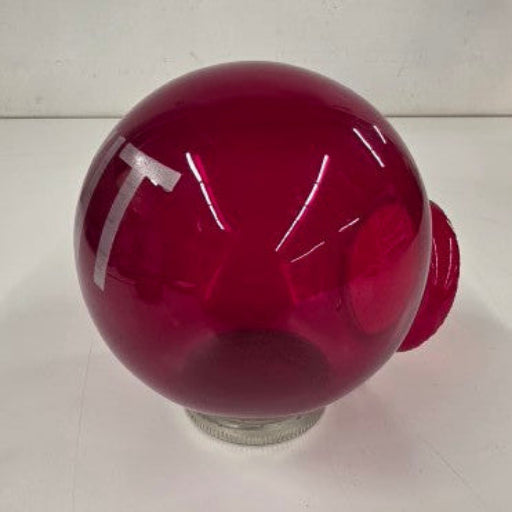 Antique Theater Exit Light Shade – Ruby Red Cranberry Glass