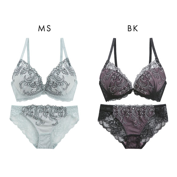 ピュアシェリ アイビーラメチュール ブラセット ABCD ブラジャー