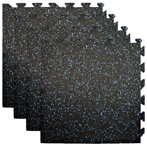 ジムマット 4枚組 | ジョイントマット カラーチップ 青 レンガ