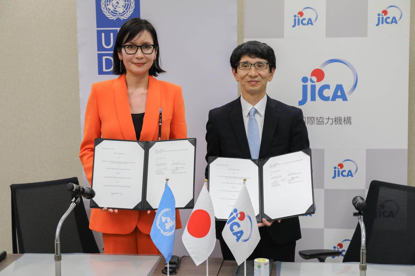 JICAとUNDP、民間セクターにおけるアフガニスタン人女性の