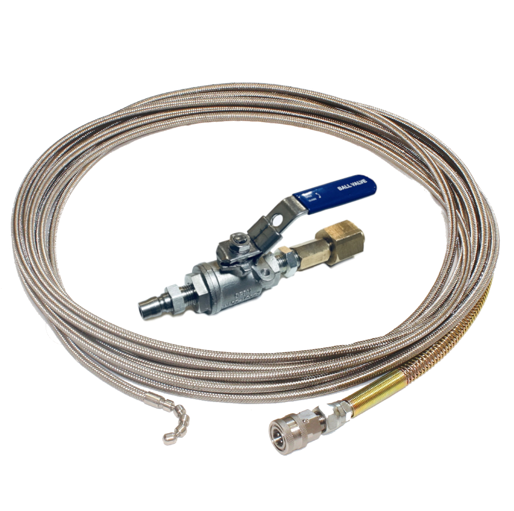 排水管洗浄ホース（ステンレススズラン） ＋ 業務用高圧洗浄機