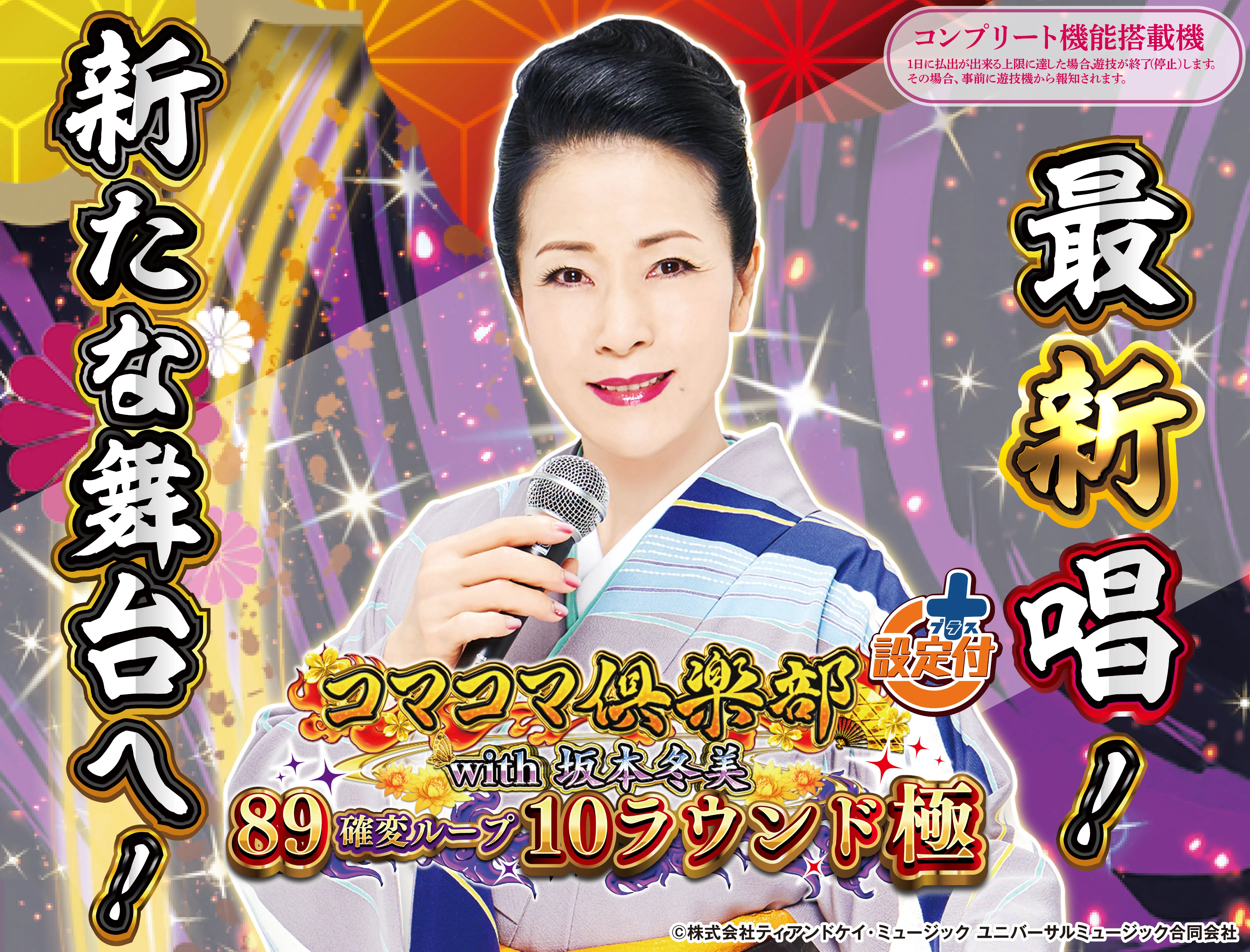 PAコマコマ倶楽部with坂本冬美89確変ループ10ラウンド極 ｜ 機種