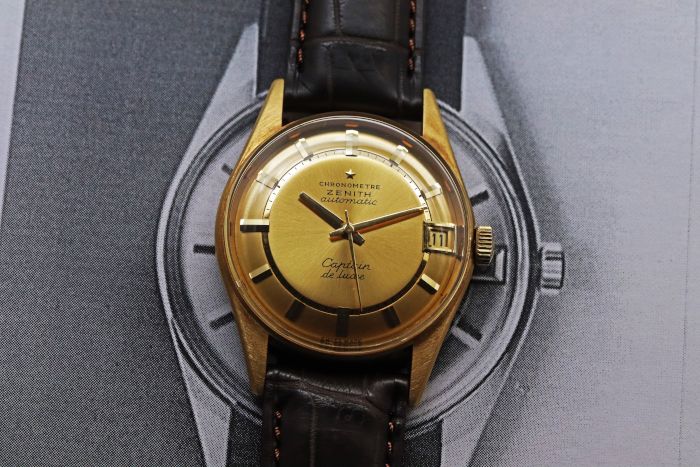 ゼニス キャプテン デラックス クロノメーター 18KYG アーカイブ 1968