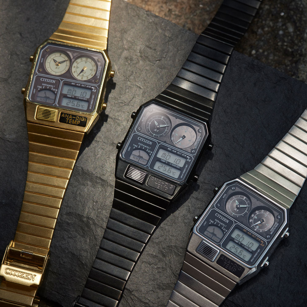 CITIZEN RECORD LABEL ANA-DIGI TEMP JG2103-72X シチズン レコード