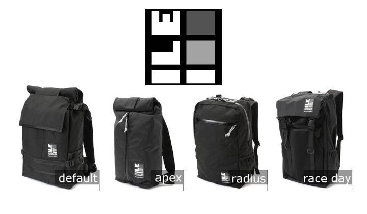 シーン別に分かれているから、ベストチョイスができるバッグパック