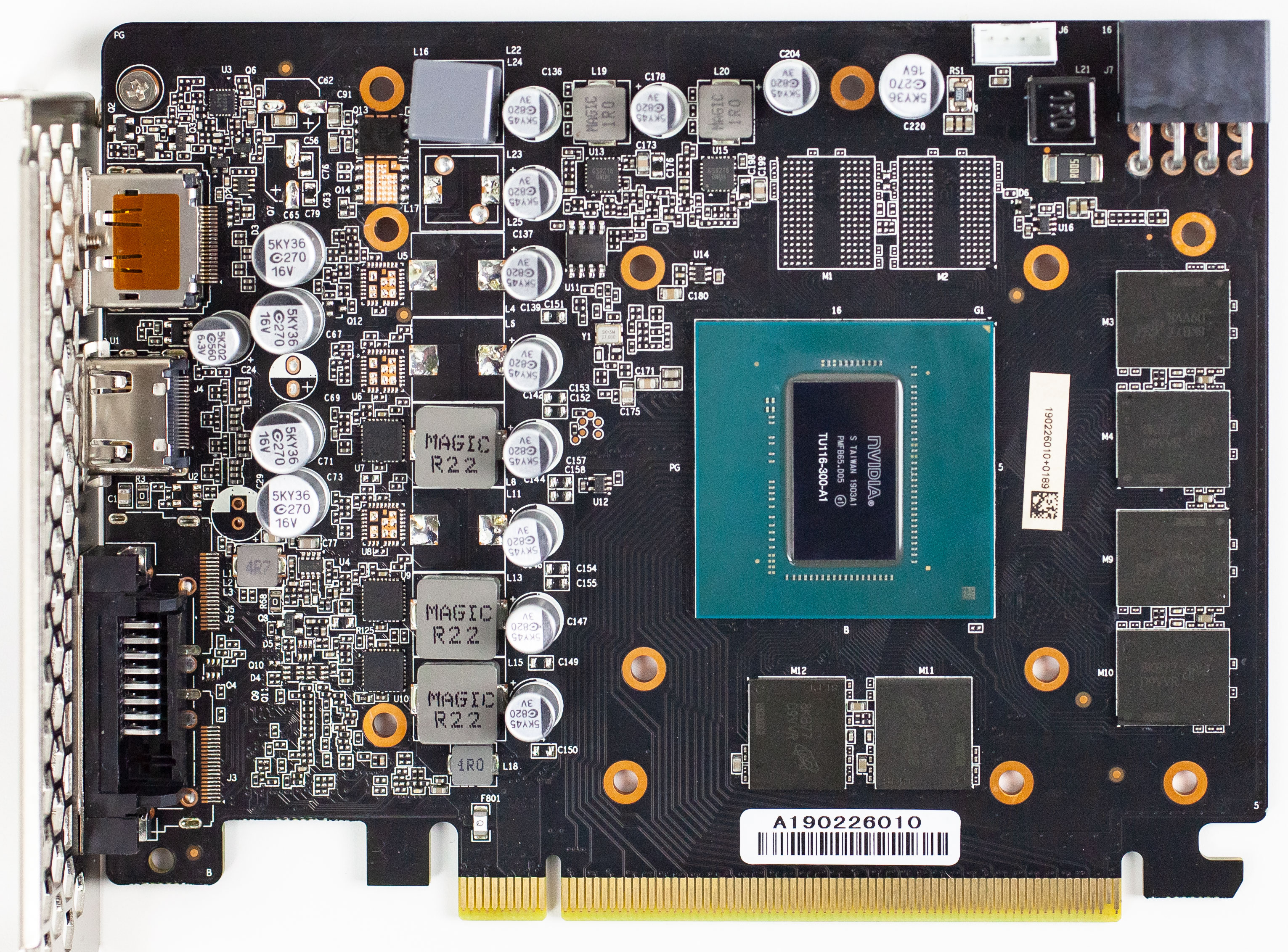 Palit GeForce GTX 1660 StormX OC 6 GB Review - Circuit Board