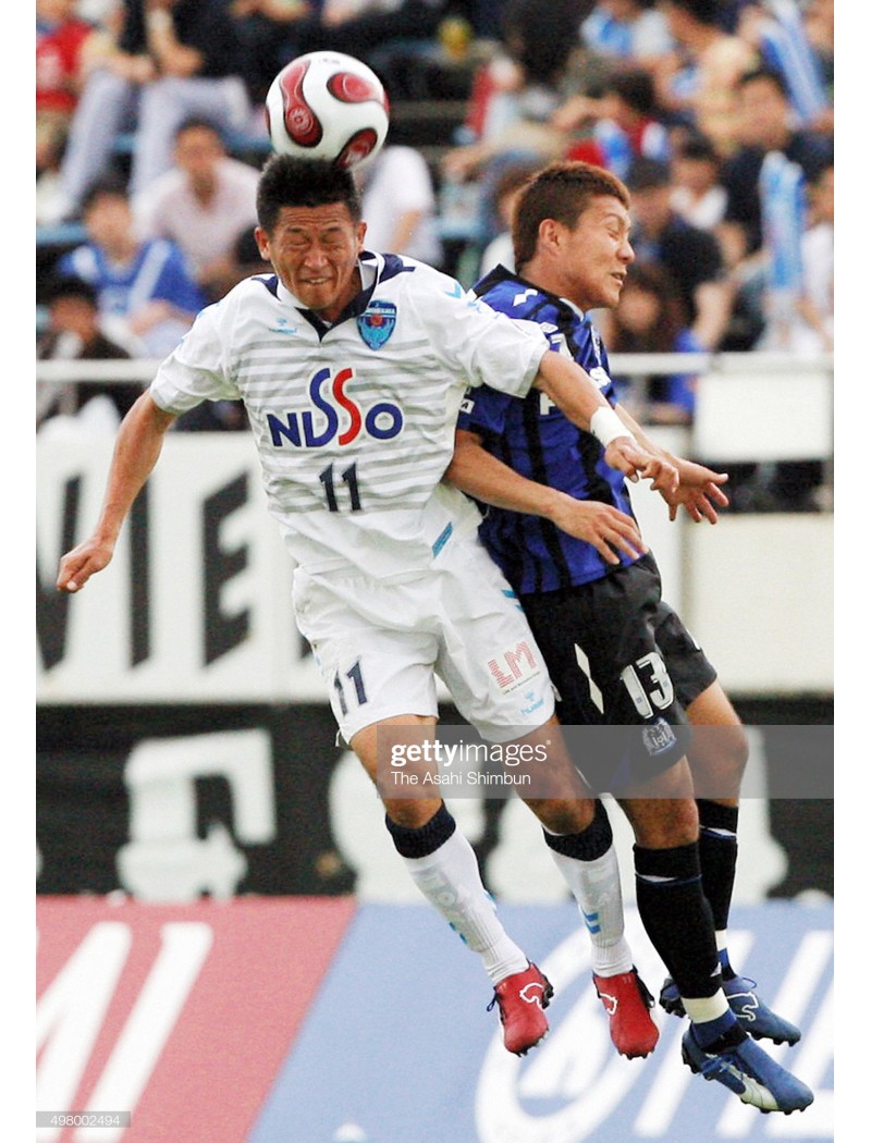 2007 横浜FC 三浦知良 ヒュンメルオフィシャル アウェイユニフォーム
