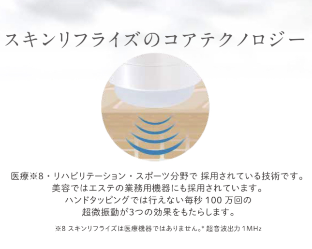 スキンリフライズ 超音波美顔器 ｜ 株式会社 タクサム｜大阪の美容