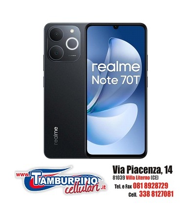 REALME NOTE 70T 4/256GB BLACK – Telefonia, elettronica e accessori