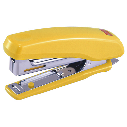 たのめーる】マックス 高機能コンパクトホッチキス 20枚とじ イエロー