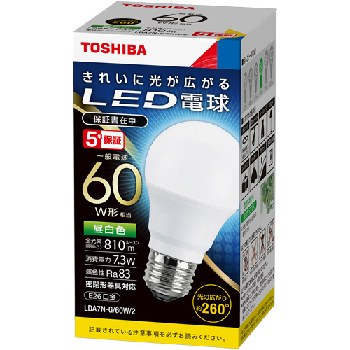 たのめーる】東芝ライテック LED電球 ミニクリプトン形 E17口金 3.8W