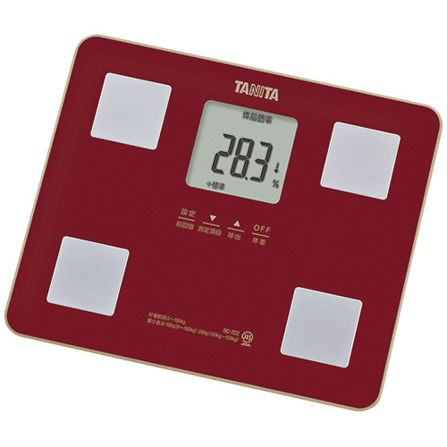 たのめーる】タニタ 体組成計 レッド BC-722-RD 1台の通販