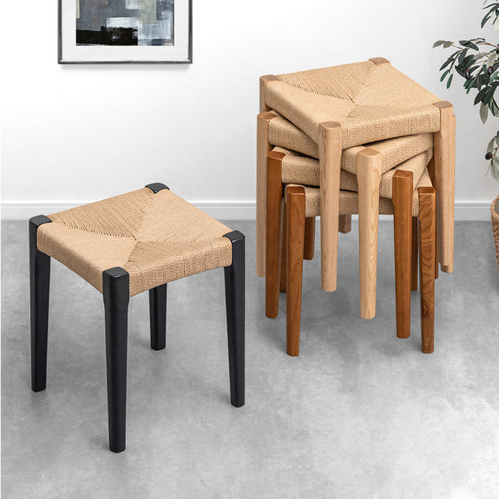 2脚セット］天然木アッシュ ダイニングチェア スツール 完成品