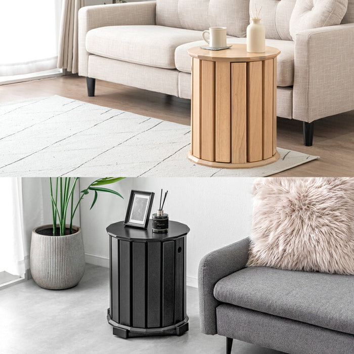 サイドテーブルになる スツール 天然木 4脚セット 完成品 スタッキング