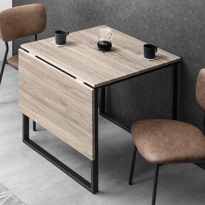 幅75 120］バタフライ ダイニングテーブル 単品 2人掛け 伸長式 伸縮