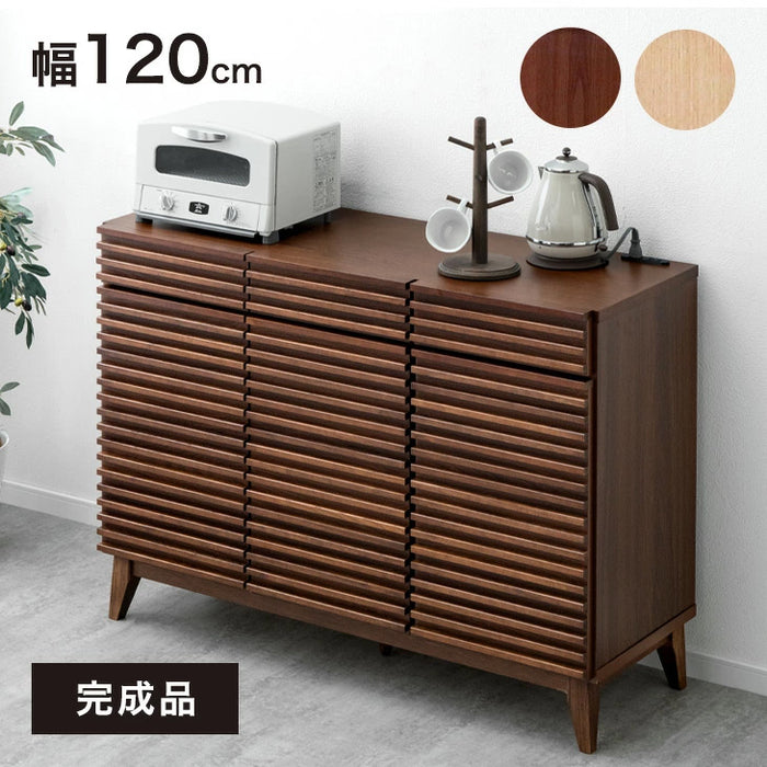 幅120] チェスト 完成品 サイドボード 天然木 キャビネット 収納家具