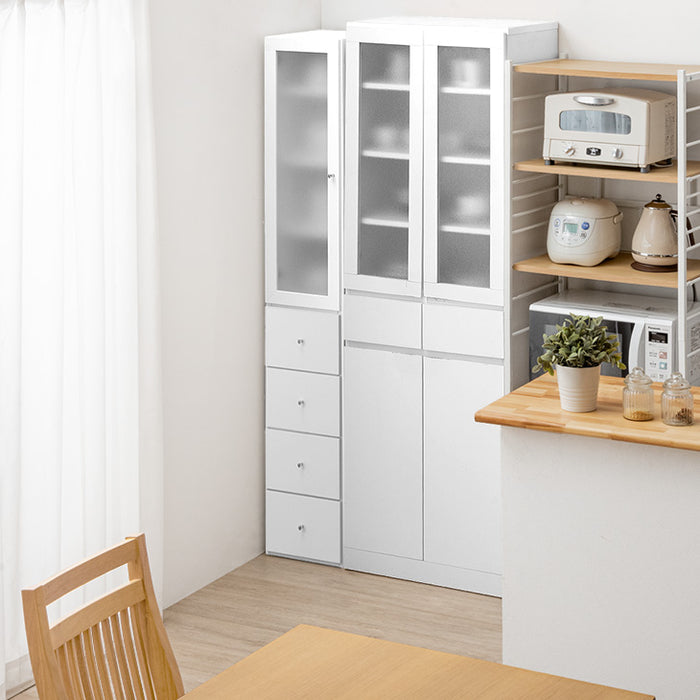 幅30cm]隙間収納 幅30cm 国産 完成品 大川家具 食器棚 スリムラック 省