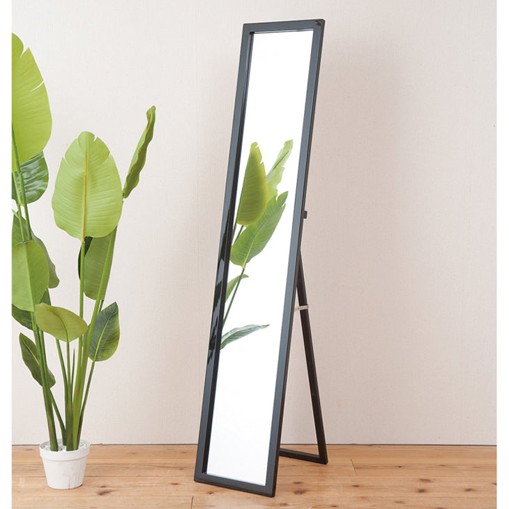 幅30 高さ150 スタンドミラー 鏡 ミラー 姿見 スリム 全身 繊維板