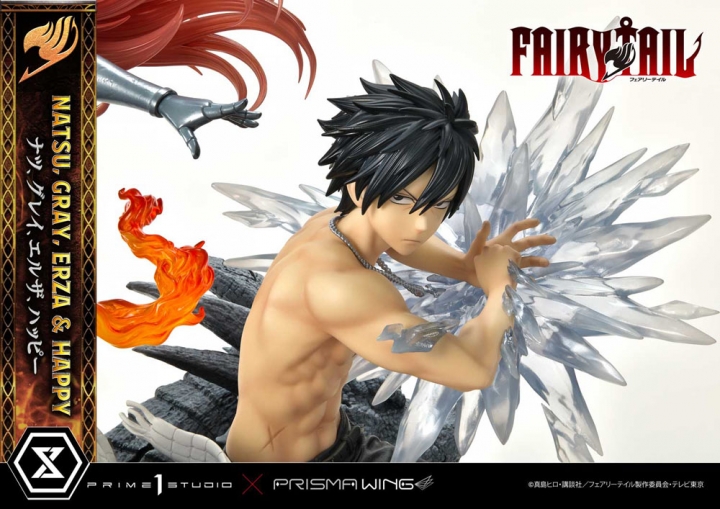 TheBigJack.com - Fairy Tail PVC Statue 1/7 Natsu,Gray,Erza,Happy 57 cm