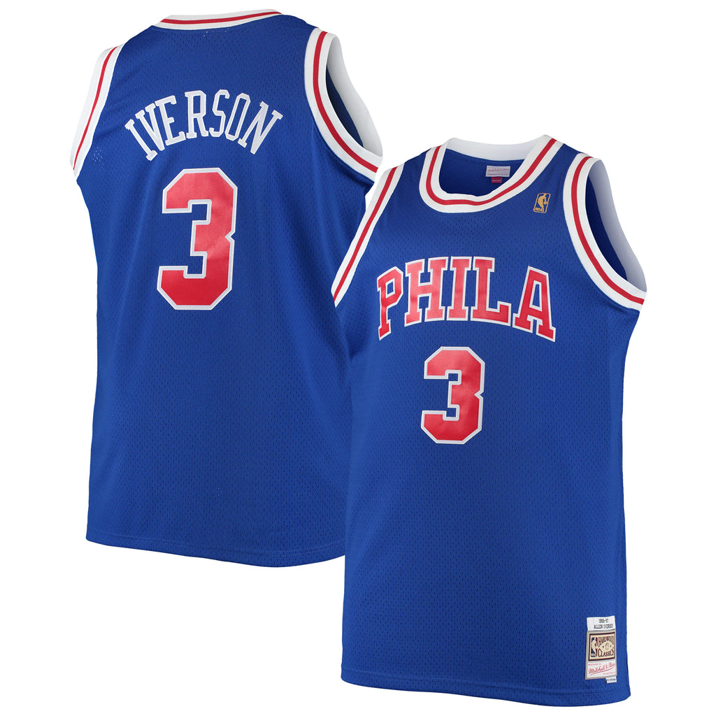 Men's Mitchell & Ness NBA Allen Iverson Philadelphia 76ers