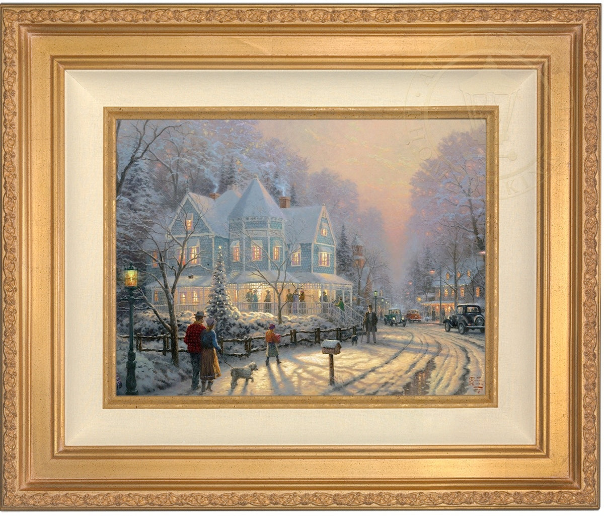 A Holiday Gathering - Limited Edition Canvas – Thomas Kinkade Studios
