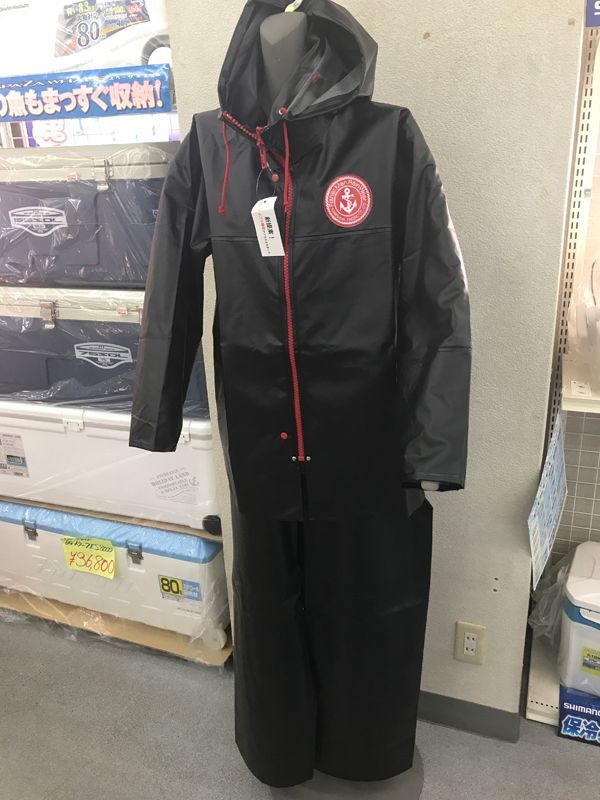 クラフテル レインウェア ジャンパー ブラック【安売王釣具のつり吉】
