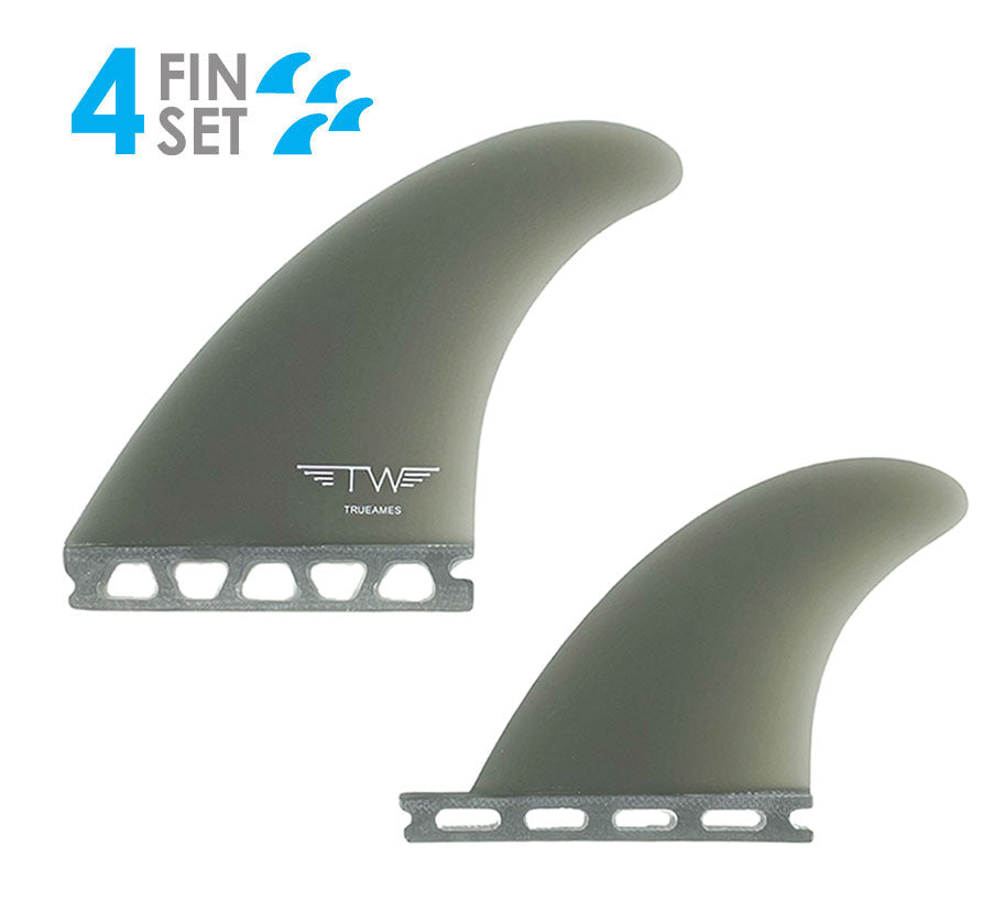 Tyler Warren Quad Futures Compatible Surf Fins by True Ames