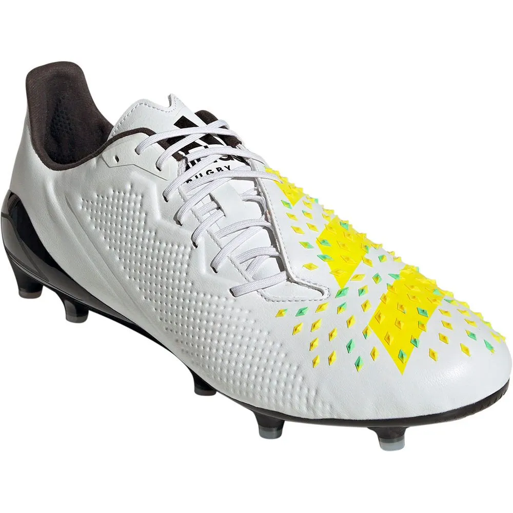 adidas Predator Malice FG rugby boots White | Rugby