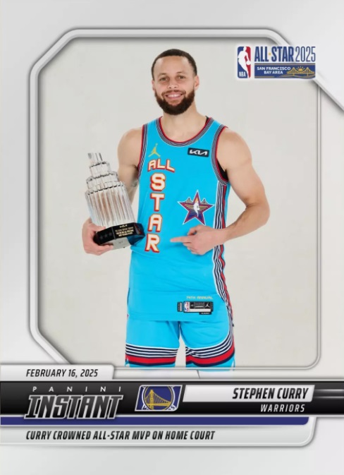NBAオールスター！ カリーがMVP受賞！ 史上4人目の快挙で「PANINI