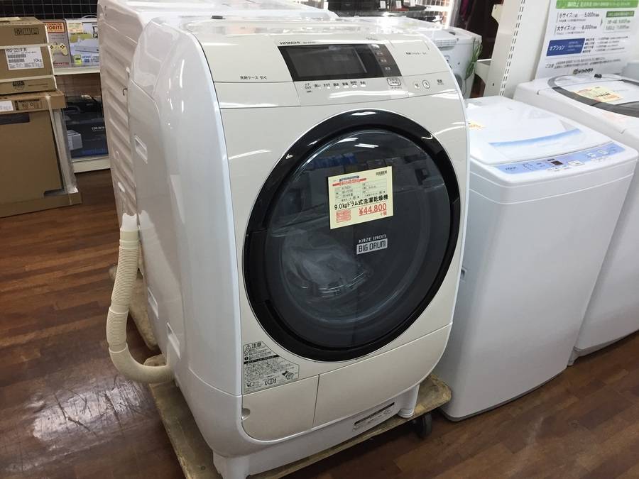 ドラム式洗濯乾燥機 日立(HITACHI) BD-V3700 9kg」入荷!!【大宮店