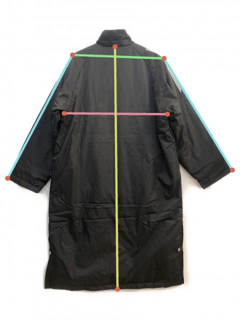 中古・古着通販】adidas (アディダス) ベンチコート ブラック サイズ:O
