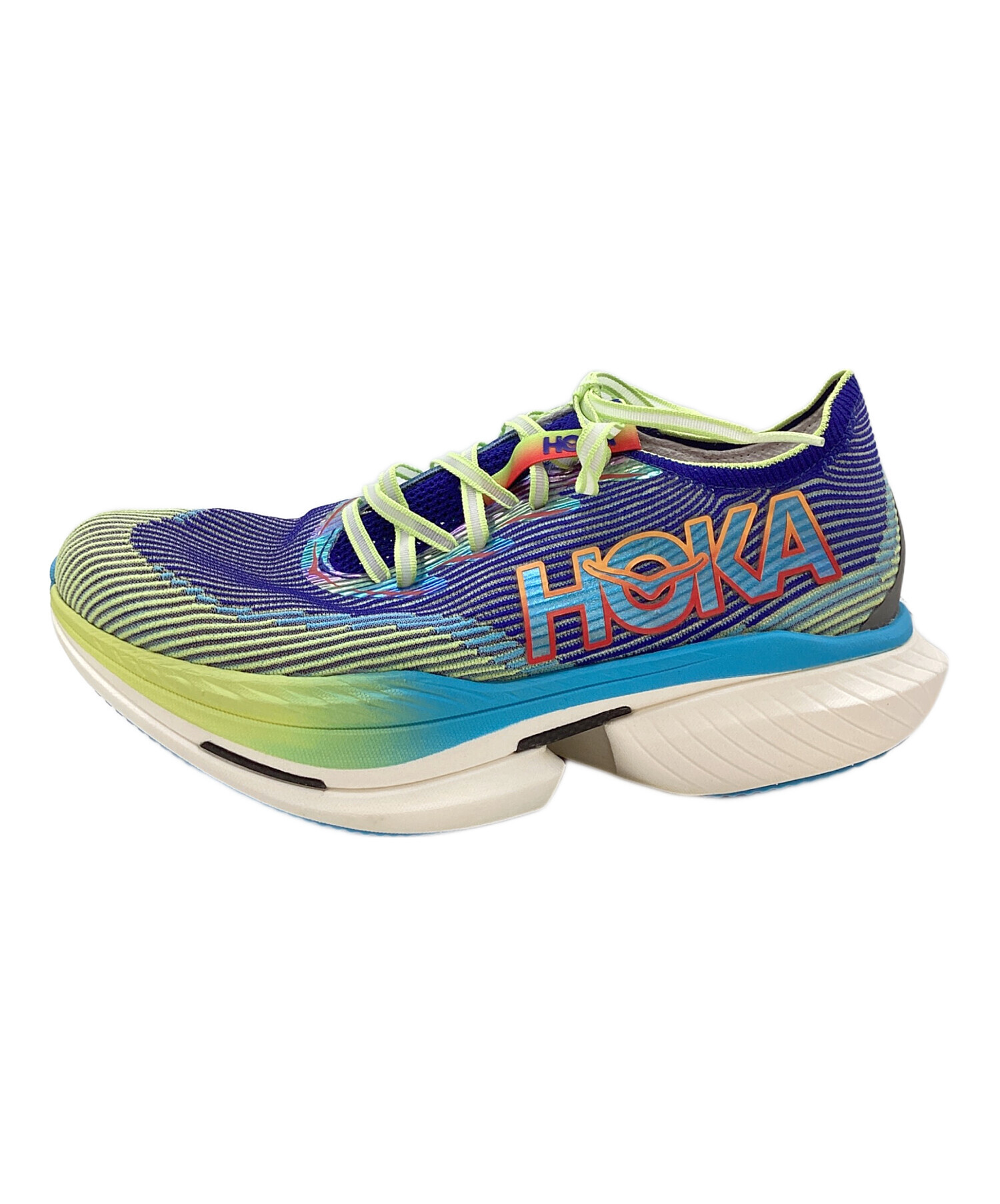 中古・古着通販】HOKAONEONE (ホカオネオネ) CIELO X1 ブルー×黄緑