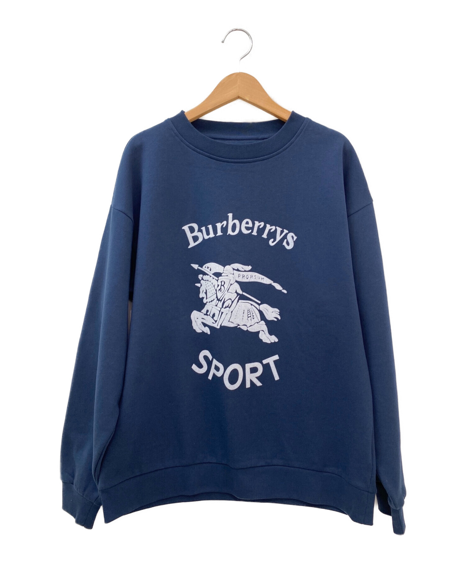 中古・古着通販】BURBERRY (バーバリー) ロゴスウェット ネイビー