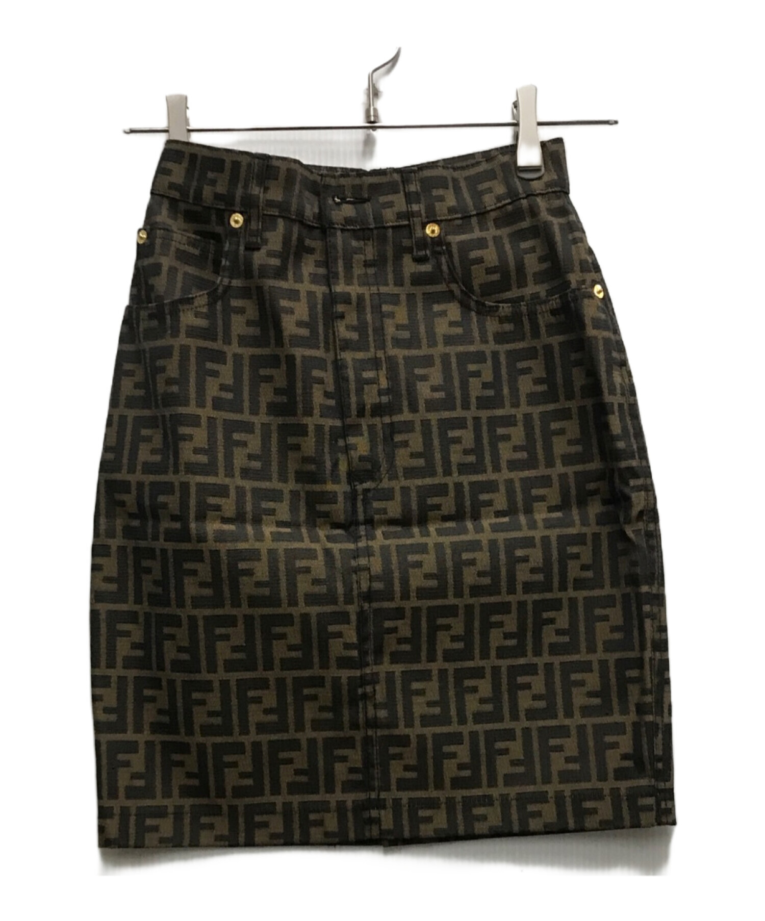 中古・古着通販】FENDI JEANS (フェンディ ジーンズ) ズッカ柄スカート