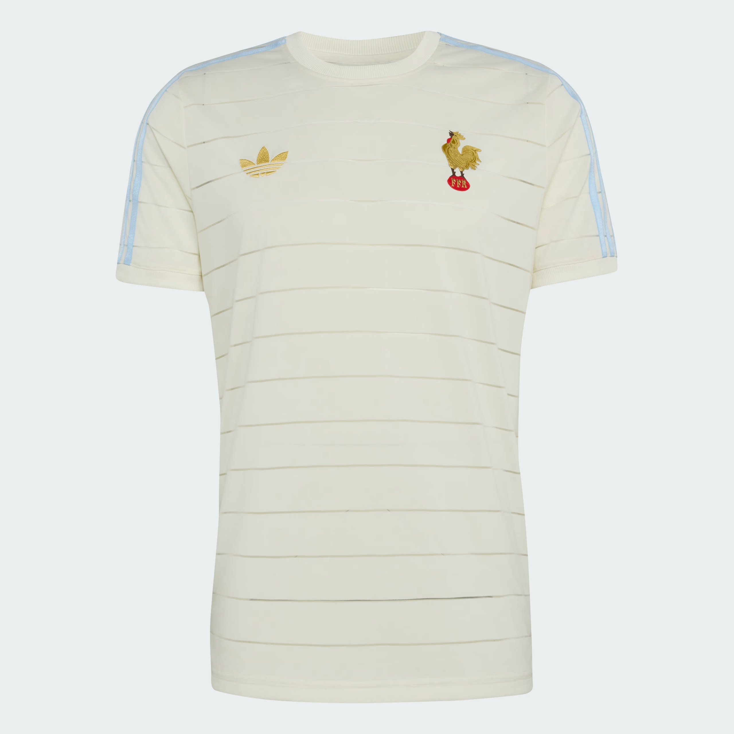 アディダス】フランス ラグビー 120周年 クランチ Tシャツ - TRICOLOR