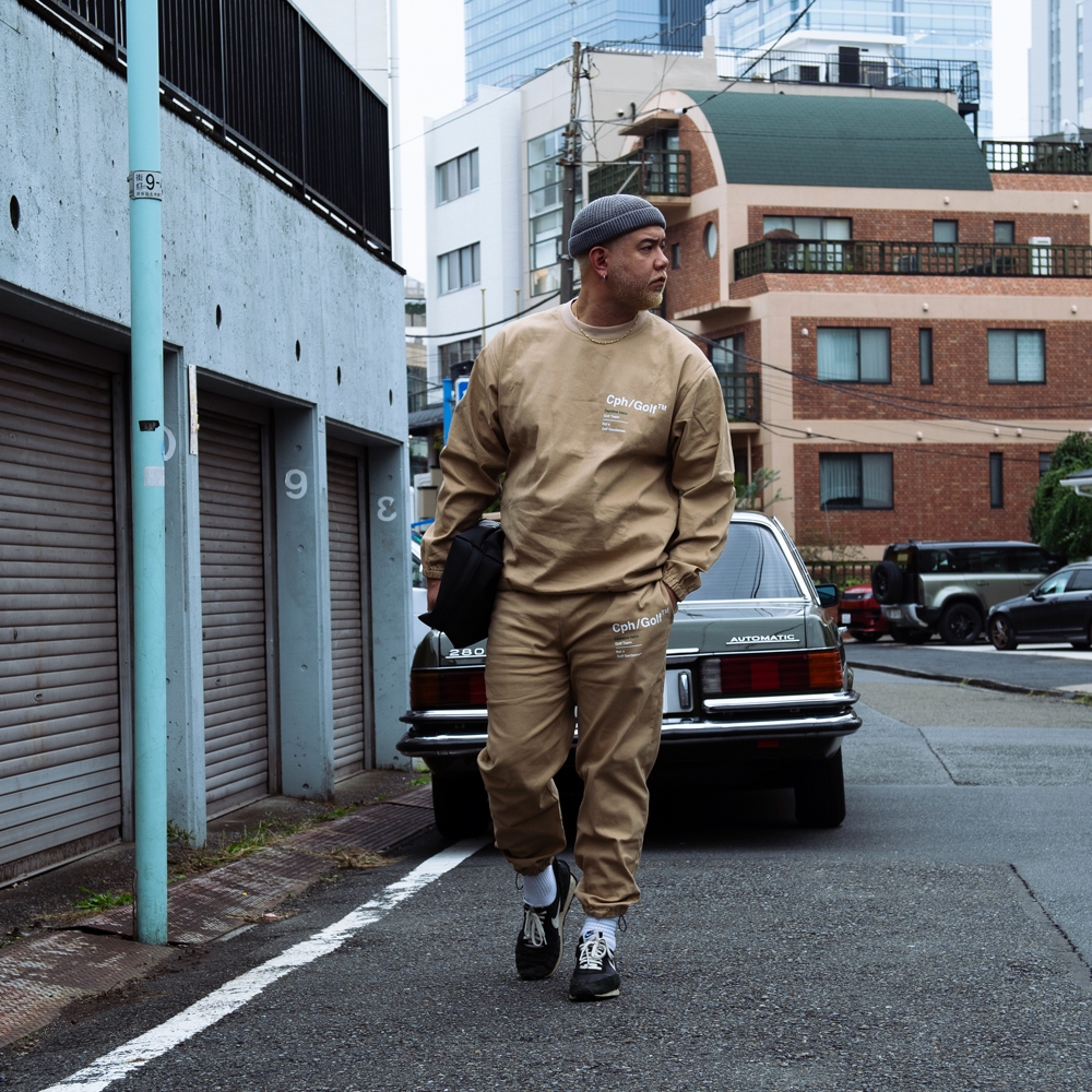 キャプテンズヘルム ゴルフコットン トラック ジョガー パンツ