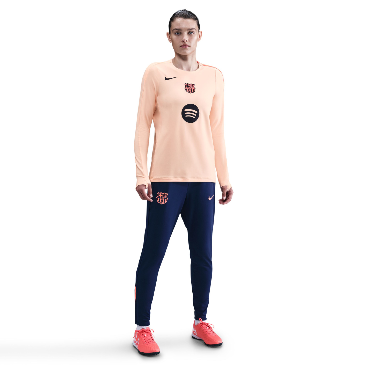 Nike FC Barcelona Strike Tracksuit 2025-2026 Women Orange Dark