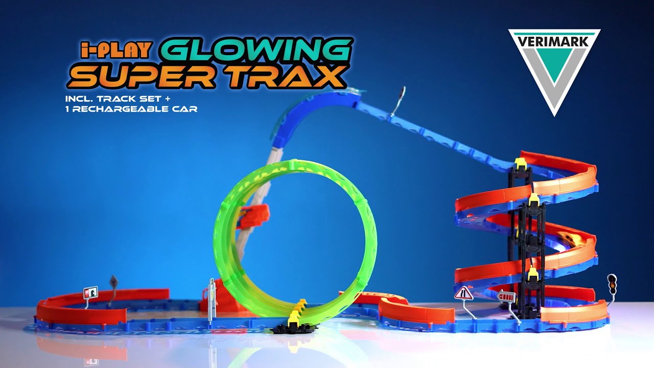 i-Play Glowing Super Trax | Track & Car Toy - Verimark