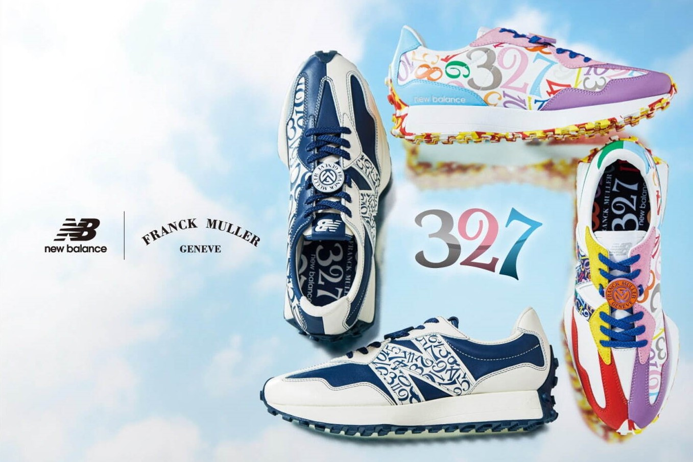ニューバランス×フランク ミュラーのコラボスニーカー「MS327」に2つの