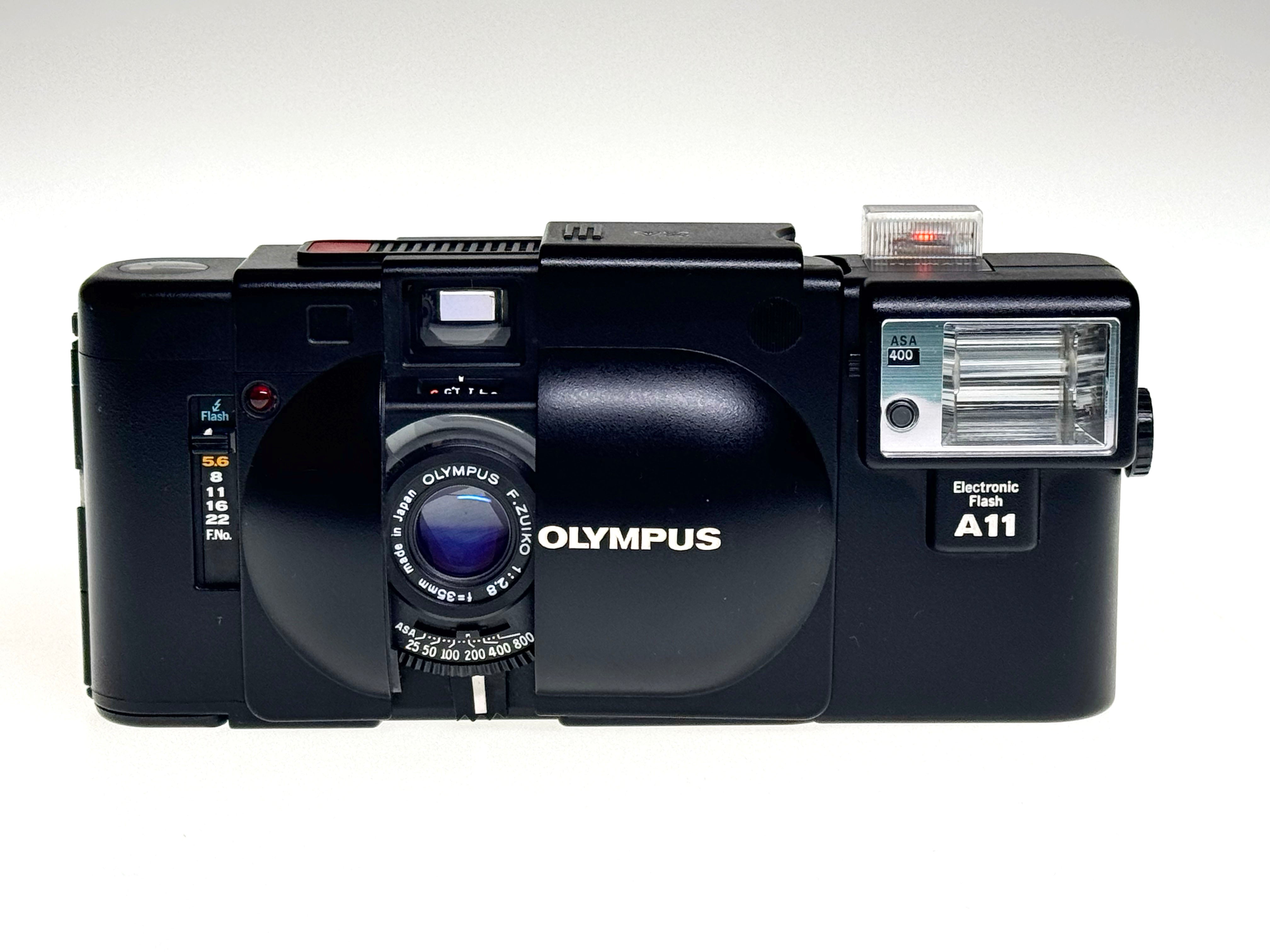 Vintage Olympus XA Rangefinder with A11 Flash (Vg)